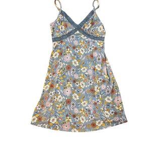 Wallflower Lavender Lace Floral Sleeveless Mini Dress Size Medium